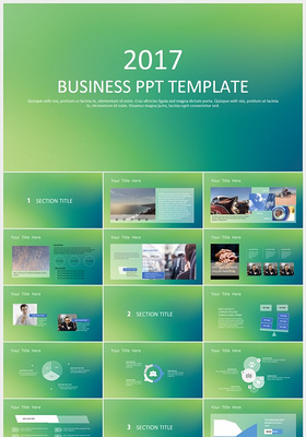 创意个性简约商务PPT模板