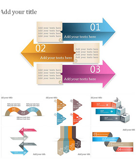 多彩的创意目录各式PPT图表
