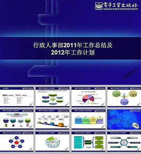 行政人事年终总结ppt模板