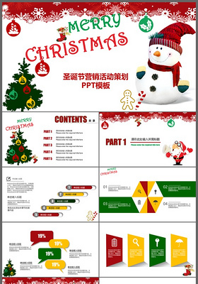 大气圣诞营销活动策划圣诞庆典年会策划ppt模板

