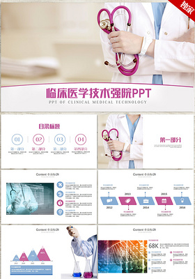 高端医院临床医学技术强院操作尖端医学学术ppt