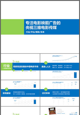 淡雅简约平台传媒行业营销报告PPT模板
