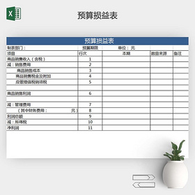 预算损益表