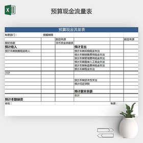 预算现金流量表