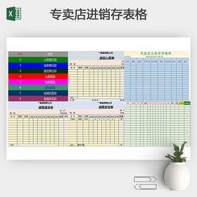 专卖店进销存表格