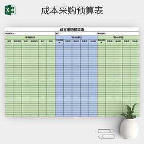 工程项目采购预算表