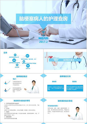 脑梗病人护理查房培训课件PPT