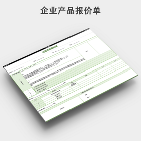 公司项目报价单通用模板
