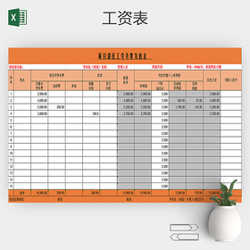 工资发放清册发放表Excel文档
