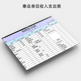 事业单位收入支出表模板