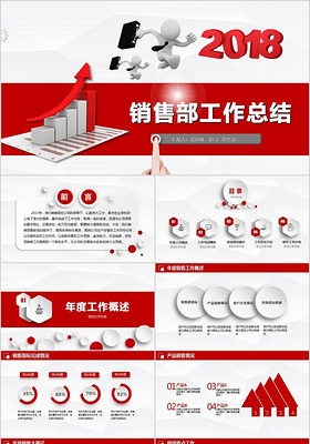 销售部工作汇报工作总结年终总结述职报告新年工作计划keynote模板