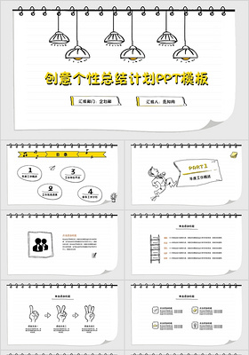 创意述职报告工作总结工作计划工作报告商务报告营销报告