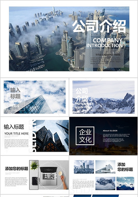 企业文化公司介绍ppt企业宣传企业简介公司简介ppt模板