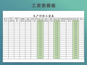 公司工资表模板带公式自动生成工资条