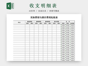 简约公司资金预算表资金计划表